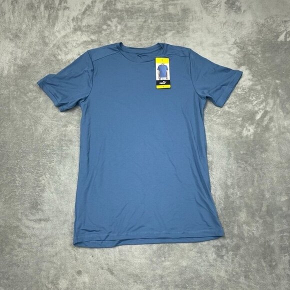 Puma Mens Blue Performance T-Shirt Size S 6812 - Picture 1 of 9